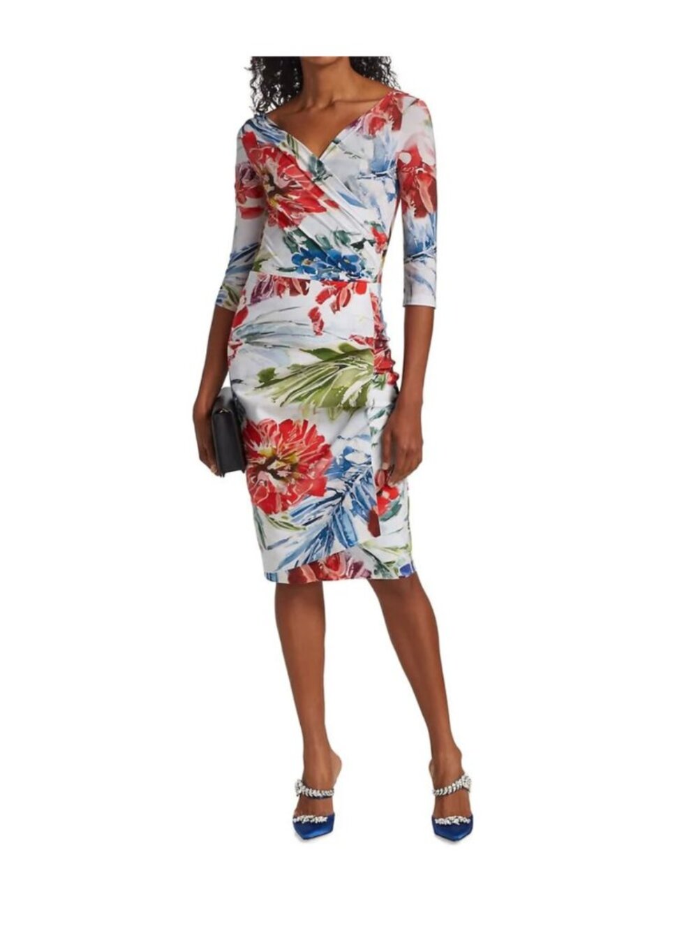 Chiara Boni La Petite Robe Florien Floral Dress Size 2 - Picture 3 of 7
